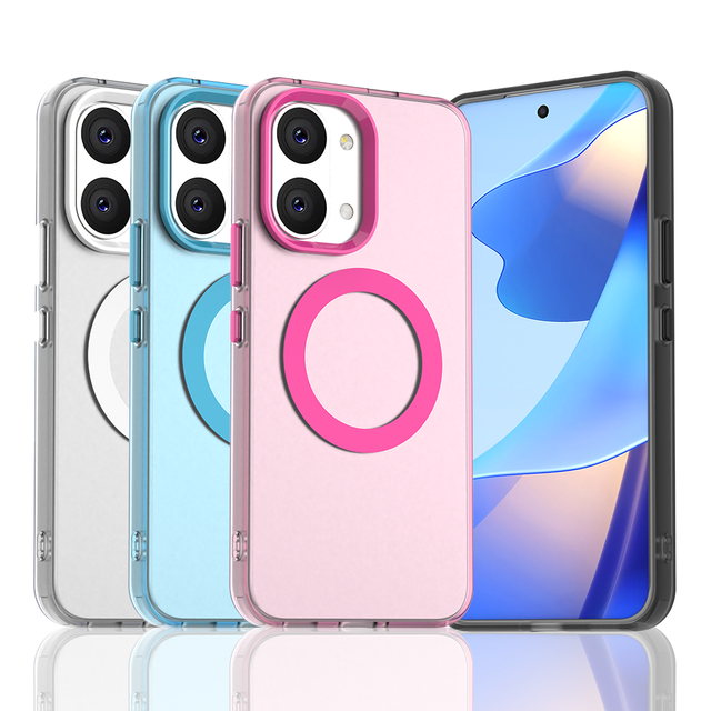 Transparent Candy Colorful MagFit Shockproof Acrylic Wireless Charging Phone Case for POCO X8 PRO X8PRO MAX X7 X6