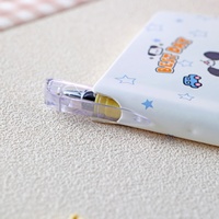 Cuaderno Mini Cuadrado A7 con Diseño de Cachorro de Dibujos Animados, con Bolígrafo, Páginas en Blanco, 100 Hojas, 80GSM, Bloc de Notas de Bolsillo, Papelería Escolar al por Mayor