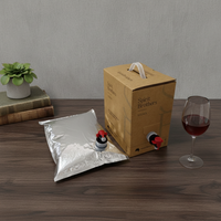 Sac Bag-in-Box (BIB) de qualité alimentaire 1L, 1,5L, 2L avec robinet Vitop pour vin et jus