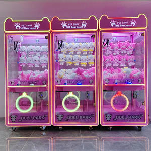 Jeux à pièces clip autocollant carte pince grue <span class=keywords><strong>machine</strong></span> bonbons porte-clés en peluche poupée personnalisé mini pince griffe <span class=keywords><strong>machine</strong></span> - Product Image 1