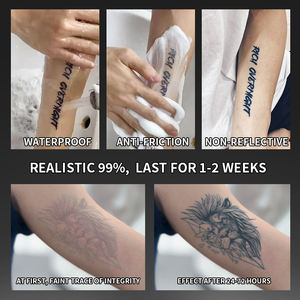 <span class=keywords><strong>Tatuaje</strong></span> temporal, <span class=keywords><strong>tatuaje</strong></span> semipermanente, resistente al agua, a prueba de sudor, dura 2 semanas, <span class=keywords><strong>tatuaje</strong></span> antifricción a base de hierbas realista para el cuerpo del brazo - Product Image 5