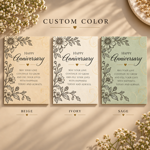 Cartes de vœux d'anniversaire élégantes à thème botanique, cadre floral vintage avec marguerites sauvages, cartes romantiques pour couple - Product Image 5