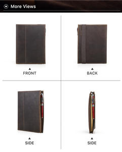 Agenda 2026 de Cuero Wild Horse con Bolsillo para Efectivo, Planificador de Presupuesto Portátil para Finanzas Personales y Toma de Notas Diarias - Product Image 6