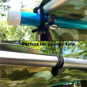 Factory Camouflage Rubber Bungee Ball Cords Tie Down With Balls Bungee Outdoor For Tent