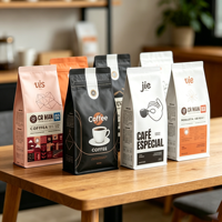 Sachets Doypack Personnalisés Imprimés en Gros, Refermables avec Fermeture Ziplock, pour Emballage de Café, Snacks et Aliments pour Animaux