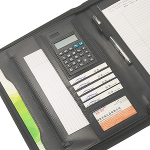 Biểu Tượng Tùy Chỉnh Dây Kéo Danh Mục Đầu Tư Với Máy Tính A4 Da Padfolio Ví Mô Hình Túi Tài Liệu Và Chủ Tập Tin - Product Image 2