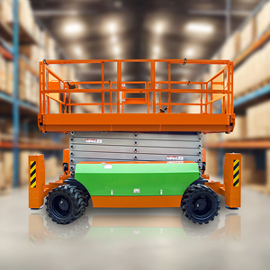 Nền tảng nâng người dạng kéo cắt tự hành 4 bánh dẫn động, địa hình gồ ghề, dùng trong xây dựng, có động cơ & mô tơ, đạt chứng nhận CE, chiều cao nâng 16m - Product Image 6