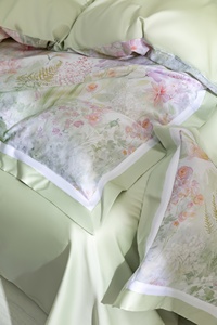 Parure <span class=keywords><strong>de</strong></span> lit 4 pièces imprimée vert frais Summer Sellers, un mélange <span class=keywords><strong>de</strong></span> fibres Ainen et <span class=keywords><strong>de</strong></span> coton Sunshine pour une <span class=keywords><strong>housse</strong></span> <span class=keywords><strong>de</strong></span> <span class=keywords><strong>couette</strong></span> douce pour la peau - Product Image 4