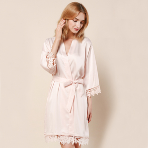 FUNG 3031 Camisón de Encaje para Mujer, Pijamas, Bata Sexy de Satén, Ropa de Dormir Femenina - Product Image 2