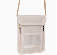 Portefeuille de voyage tendance avec fermeture éclair anti-RFID, portable, unisexe, pour garder les documents en sécurité