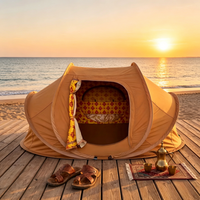 Tenda Camping Arab Tahan Pasir Ukuran Besar, Tenda Tidur Gurun, Tempat Berteduh Majlis Arab untuk Komersial