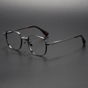 眼鏡フレームユニークな男性ハンドメイド光学フレームレトロ手作りメガネ - Product Image 1