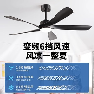 <b>Ceiling</b> <b>Fan</b> Light With Led Integrated Modern Minimalist Style For Living Room And Home Use Fixed Blade Inverter <b>Fan</b> - Product Image 5