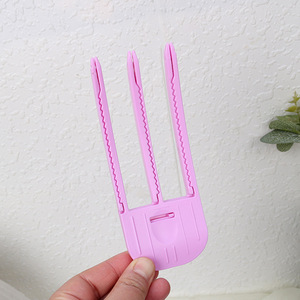 Hàn Quốc gió cao cranio-top Fluffy Clip Pad tóc rễ phụ kiện có thể gập lại nhựa Chí Lược không có dấu vết lười biếng clip để sử dụng nhà - Product Image 4