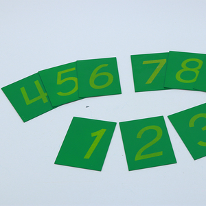 Jouet Montessori de haute qualité, petite taille, unisexe, cartes de nombres, <span class=keywords><strong>matériel</strong></span> éducatif en bois MDF avec boîte pour les aides <span class=keywords><strong>pédagogiques</strong></span> pour bébés - Product Image 2