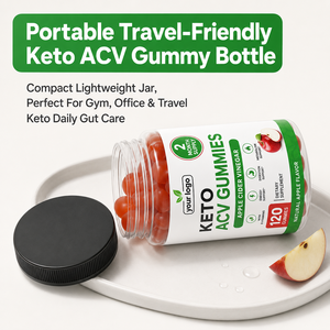 Gummies Keto ACV Quotidiennes Véganes Sans Sucre Certifiées GMP pour le Soutien Métabolique et le Bien-être Digestif, Marque Privée OEM ODM - Product Image 3