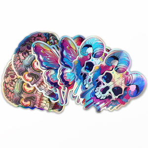 Индивидуальный дизайн, голографическая наклейка с логотипом, ультрафиолетовая печать, водонепроницаемая наклейка, радужные голографические наклейки для детей - Product Image 4