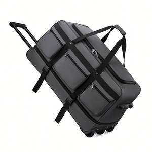 Bolsa de Lona con Ruedas Expandible Personalizada con Logotipo, Bolsa de Viaje Extra Grande, Negra, Táctica, para Caza - Product Image 1