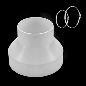Bộ chuyển đổi ống tròn ABS Bộ giảm tốc linh hoạt 150 mm đến 100 mm cho hệ thống thông gió ống thông gió Màu Đỏ - Product Image 5