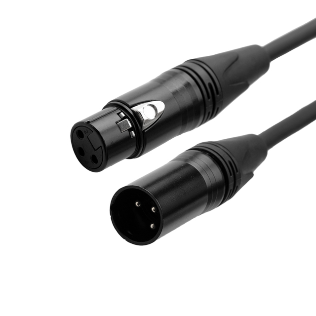 Professional High Quality Audio Microphone 3 Pin XLR Male and Female Plug Connector Adaptor Snake Cables Wire