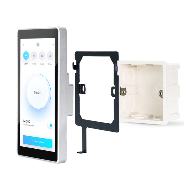 2025 Sunworld YC-SM55P Home Automation RS485 RJ45 POE 5.5 Inch Touch Screen 32GB ROM Android 13 Wifi Smart Home Panel