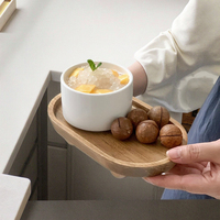 Plateau en bois multifonctionnel et portable, idéal pour la présentation de bijoux et de café, le rangement de vaisselle et l'utilisation sur le bureau - Nouvelle collection très demandée