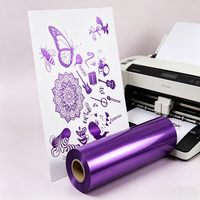 Film Métallique Violet Réactif au Toner (PET) 13m Épais Écologique pour Imprimante Laser Plastifieuse DIY Marque NOMANT Personnalisable