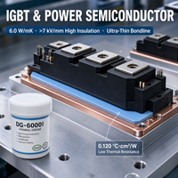 Pâte thermique haute performance 6,0 W/mK, composé silicone isolant haute performance 7kV/mm pour module IGBT, CPU, GPU, télécommunications