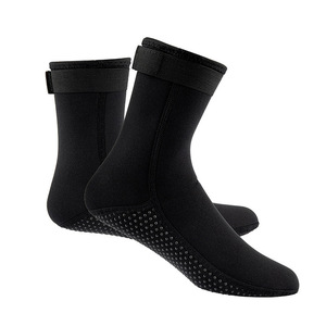 Calcetines de buceo de neopreno de 3mm, zapatos de neopreno antideslizantes para adultos, botas de surf de buceo elásticas de retazos cálidos para nadar, esnórquel W137 - Product Image 1