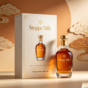 Conteneur professionnel OEM ODM en carton avec couvercle amovible et base, revêtement UV, pour vin de Kummis traditionnel fermenté de la <span class=keywords><strong>Route</strong></span> de la Soie - Product Image 1