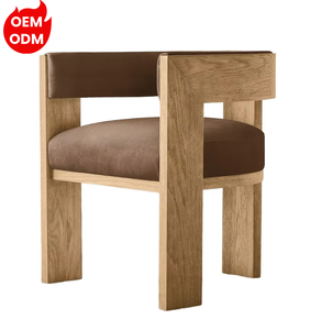 Nordic American retrò sedia da pranzo in legno massello di quercia francese classico occidentale sedia da studio vecchio Log colore <span class=keywords><strong>mobili</strong></span> per la casa da cucina - Product Image 1