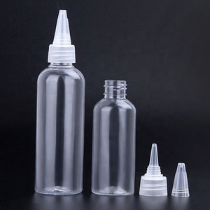 ขวดบีบพลาสติก PET สีขาวขนาดเล็กสำหรับบรรจุน้ำมันใส่ผม ยาย้อมผม สีเพ้นท์ หมึก สีผสม พร้อมฝาเกลียวแบบขายส่ง - Product Image 1