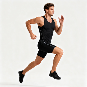 Camiseta deportiva de verano sin mangas, camisetas activas para hombres, fábrica de culturismo, Fitness, correr, chaleco sin mangas de alta elasticidad para hombres - Product Image 1