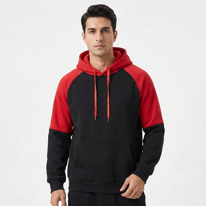 <b>Top</b> Trending Custom Design Winter Half Zip Velour Oversized Hooded Sweatshirt Unique Style Breathable Color Blocking 100% Cotton - Product Image 1