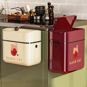 Corbeille à déchets murale pour cuisine, panier de rangement suspendu à la porte pour armoire de cuisine, stockage de légumes et de fruits, déchets de cuisine - Product Image 1