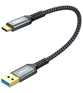 SUNGUY Braided USB C Data <b>Cable</b> 18W Fast <b>Charging</b> <b>Cable</b> Power <b>Cable</b> for Mobile Phone Car - Product Image 1