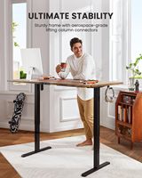 Plateau de clavier électrique YG 48x24 pouces pleine taille, design moderne, hauteur réglable, pour bureau à domicile