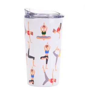 2025 Nueva taza de agua con tema de Yoga transfronterizo Taza Termo deportiva portátil <span class=keywords><strong>para</strong></span> mujer - Product Image 4