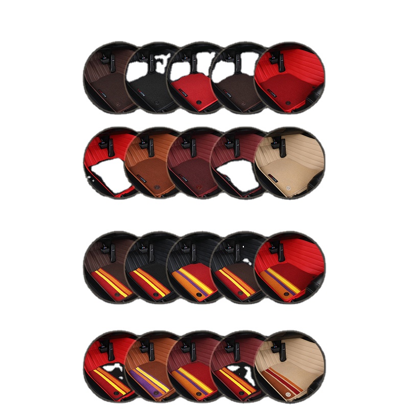 Экологически чистый двухслойный съемный автомобильный коврик из ПВХ для использования в автомобиле