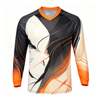 Maillot de moto personnalisé pour équipe professionnelle - Imprimé, 100 % polyester, respirant, séchage rapide, design de course unisexe pour adulte