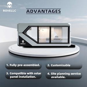 Villa capsule d'extérieur de qualité supérieure et efficace, 2 chambres, maison capsule modulaire de luxe, préfabriquée, gain de place - Product Image 2