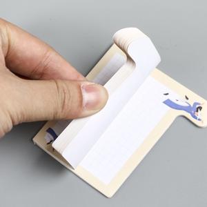 Notes autocollantes transparentes personnalisées de haute qualité, en forme de dessin animé mignon, plusieurs couleurs, papier auto-adhésif portable pour - Product Image 5