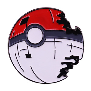 Broche émail pokemon <span class=keywords><strong>pikachu</strong></span> métal noir peinture personnalisée bon marché - Product Image 3