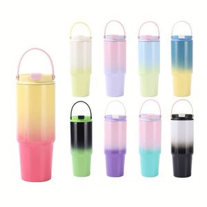 Vaso Aislado al Vacío de Doble Capa de Acero Inoxidable 304 de 30 oz, Taza de Diseño Moderno de 900 ml, Retención de Frío y Calor - Product Image 1