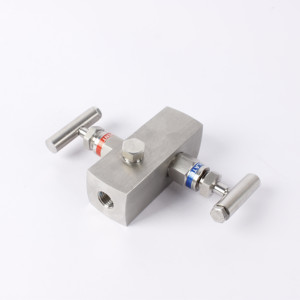 Thép Không Gỉ 316 Hướng Dẫn Sử Dụng Điện 2-Way Gas Đa Dạng Khối Với Chảy Máu Van Kim Loại Van 6000psi Huajia - Product Image 2