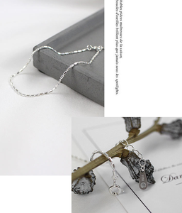 <span class=keywords><strong>Michu</strong></span> FAIBLE QUANTITÉ MINIMALE DE COMMANDE Coréenne Simple Mode 925 Sterling Argent Baril Perles Mince Chaîne Bracelet pour Femmes Filles - Product Image 2