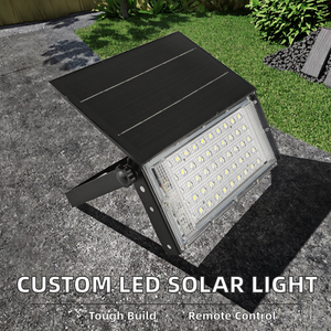 ไฟสปอร์ตไลท์ LED สำหรับสวน ยี่ห้อ EU Solar รุ่น Solar Flood Lights Projector  กันน้ำ IP65  วัสดุ ABS ปรับได้ พร้อมรีโมทคอนโทรล ค่า CRI สูง 95 รับประกัน 2 ปี ได้รับการรับรองมาตรฐาน RoHS กำลังไฟ 30W-150W - Product Image 2