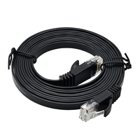 Câble réseau YUXUN Cat6A RJ45 UTP FTP SFTP Cat6 plat pour serveur informatique et salle d'équipement