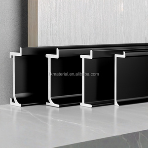 Zócalo de Piso Empotrado de Aleación de Aluminio, Moderno y Minimalista, para Decoración de Hoteles y Apartamentos, Fácil Instalación, Ecológico - Product Image 2