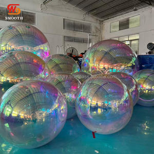 Esfera de Espejo Inflable de PVC Plateada Moderna y Elegante para Fiestas al Aire Libre, Bodas y Eventos - Product Image 6